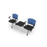 Wipro Pause Beam Training Chair, Type 3 Seater, Upholstery Virgin Moulded Plastic