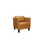Wipro Cuby Lounge Sofa, Type 1 Seater, Upholstery Beige Leatherette