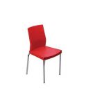 Wipro Spice Breakout Zone Chair, Type Café, Understructure MS Chrome Plated, Upholstery Virgin Mould Plastic