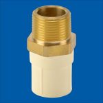 Astral Pipes M012111405 Male Adapter Brass Threads, Size 40mm