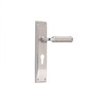 Harrison 01600 Super Saver Handle Set with Computer Key, Design VAT, Lock Type CY, Finish S/C, Size 250mm, No. of Keys 3, Lever/Pin 5P, Material Brass, Computer Key Length 200mm