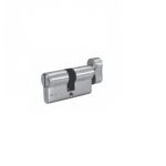 Harrison 366B Brass Cylinders Bathroom Lock (One Side Knob & One Side Coin), Finish SN, Size 80mm, No. of Keys 3, Lever/Pin 5P