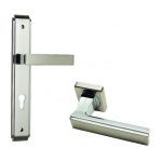 Archis Mortice Handle Rose Combo Set With 60mm Both Side Key(60-LxL-E)-AB-ALB 4585 Y