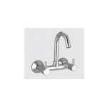 Sink Mixer Wall Mounted with Swivel Bend & Wall Flange 