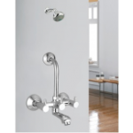 Wall Mixer with Bend For Overhead Shower System 