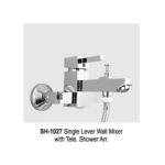 Single Lever Wall Mixer with Telephonic Shower Arrangement