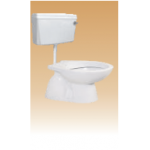 White Dualflush PVC Cistern with Fitting - Calyx