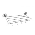 Osian C-201a Stainless Steel Towel Rack with Hook, Series Centro, Length 24inch, Width 9.6