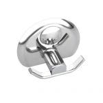 Osian C-205 Stainless Steel Robe Hook, Series Centro, Length 3.2, Width 2