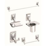 Osian O-100 Stainless Steel Bathroom Accessories Set, Series Omni, Material Stainless Steel