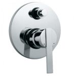 Maipo SM-518 3 in 1 Wall Mixer Bathroom Faucet, Series Smart, Quarter Turn 1/2inch