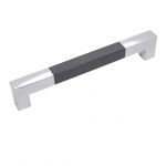 Koin KH 1062 Main Glass Door Handle, Finish Type Chrome Plated, Size 18inch, Series Wooden Sq D
