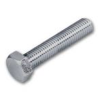 LPS Hexagonal Head Bolt, Length 1inch, Type UNC, Dia 1/4inch, Size 7/16inch