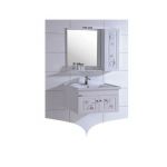 Elegant Casa PVC-220 Bathroom Cabinet, Main Cabinet Size 600 x 460 x 460mm, Mirror Size 700 x 500mm, Side Cabinet 800 x 230 x 120mm, Material PVC