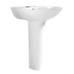 Elegant Casa EC-934 Basin with Pedestal, Size 560 x 425 x 820mm, Color White