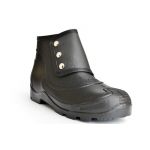 Hillson No Risk Button Shoe, Size 8, Sole Type Hard PVC, Toe Type Steel Toe, Style High Ankle