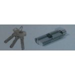 Archis Knob & Dimple Key (E) Cylinder  with 3 Brass Keys(70-KxL-DK/E)-SS