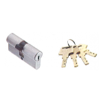Quba Both Side Key Cylinder With Regular Key (4 Key)-1 Pc