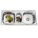 Kohinoor Kitchen Sink, Shape DBMB 5, Overall Size 56 x 20inch, Series Daffodil