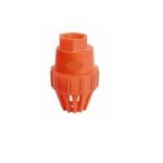 Gajanand Nipple Foot Valve, Color Red, Size 15mm