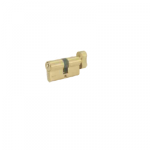 Harrison 306B Brass Cylinder for Entrance with Computerised Key, Finish Brass Polish Lacquer, Size 70mm, No. of Keys 3, Lever/Pin 6P