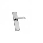 Harrison 37600 Economy Door Handle Set with Computer Key, Design Milano, Finish SC, Size 200mm, Material White Metal, Computer Key Length 200mm