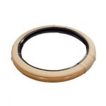 V-Grip Steering Cover Beige & Wooden Skoda -Yetti, Color Beige Wooden, Material PU/PVC