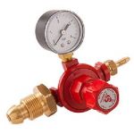 SAKHA Adjustable Regulator without Gauge, Inlet Connection 1/2inch, Outlet Connection 3/8inch