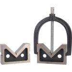 Apex 756G CI Vee Block Precision Ground Pair with One Clamp, Size 75 x 38 x 38mm