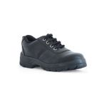 Tek-Tron Tiger PVC Safety Shoes, Color Black, Material Type Steel Toe Shoe, Size 6
