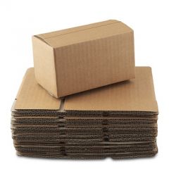 Boxify Corrugated Paper Storage, Size 12 x 12 x 12inch, Color Brown