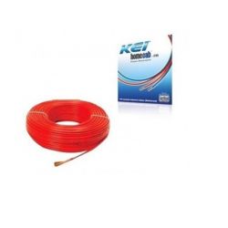KEI PVC Insulated Flexible Copper Wire, Size 1 x 2.5sq mm, Color Red