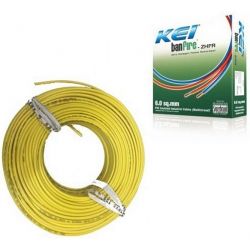 KEI Copper Wire, Size 1.5 sq mm, Color Yellow