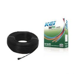 KEI Copper Wire, Size 1.5 sq mm, Color Black