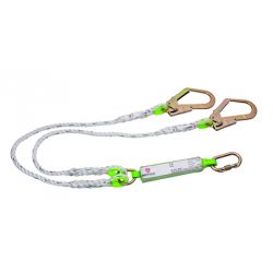 Abrigo AB-531 Twisted Polyamide Rope With 1 Karabiner & Double Scaffolding Hook, Length 14mm