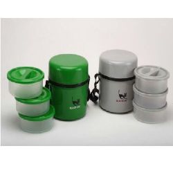 ME Swastik ME-10A Lunch Box, Number of Containers 3, Container Material Plastic