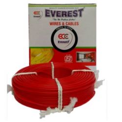 Everest House Wire, Color Red, Area 4sq mm, Length 90m