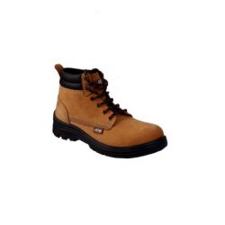 JCB Trekker Double Density Safety Shoes, Upper Buff Nubuck Leather