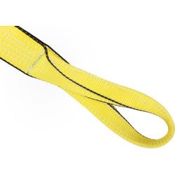 LEO Make Double Ply Polyster Webbing Sling, Length 5m, Width 75mm, Colour Yellow
