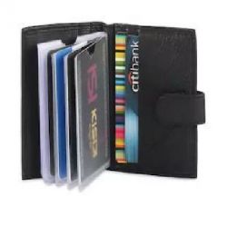 Faux Leather credit card holder, Number of Slots 12