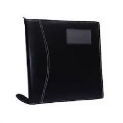 Heady Daddy Black Executive Leather File Folder Pack, Number of Slots 20, Color Black, Paper Type A4