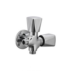 Parryware G4043A1 Dice Two Way Angle Valve, Color Silver