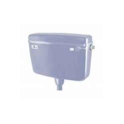 Parryware T9940A1 Slimline Single Flush Cistern, Color Silver