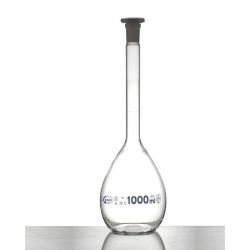 Glassco QR.131.236.02A Amber Volumetric Flask, Standard ASTM E 288
