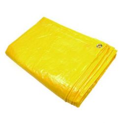 G-Paulin GP12015x9 Waterproof Cross Laminated Tarpaulin, Color Yellow, Size 15 x 9ft, Grade 120GSM