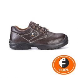 Fuel 632-0305 Brig Low Cut Laced Up Steel Toe Safety Shoe, Color Brown