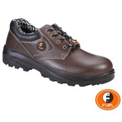 Fuel 639-0103 Impetus Low Cut Laced Up Steel Toe Safety Shoes, Color Brown