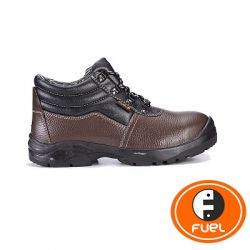 Fuel 619-0103 Impetus High Cut Laced Up Steel Toe Safety Shoes, Color Brown