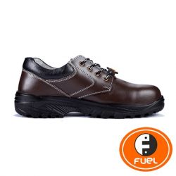 Fuel 630-0308 Mortar Low Cut Laced Up Steel Toe Safety Shoes, Color Brown