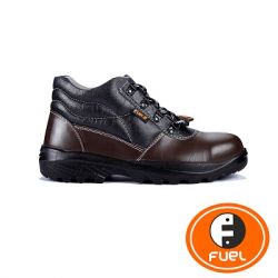 Fuel 610-0308 Mortar High Cut Laced Up Steel Toe Safety Shoes, Color Brown